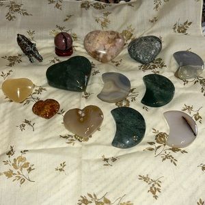 Heart moon crystal set